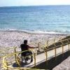 Специальный пляж для инвалидов на Суджукской косе