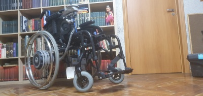  Инвалидная активная коляска с сервоколёсами складная